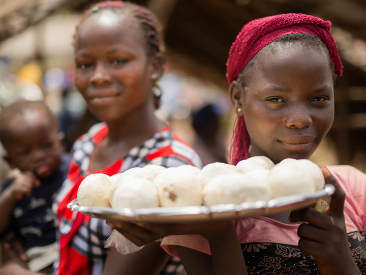 Picture of a girl child in economic hardship